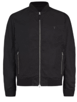 Mens Casual Black Bomber Jacket 1