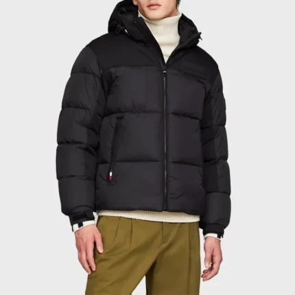 Black-Tommy-Hilfiger-Puffer-Jacket