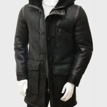 Mens-Black-Sheepskin-Duffle-Coat-1
