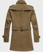 Mens-Elegant-Brown-Wool-Blend-Mid-Length-Coat-2