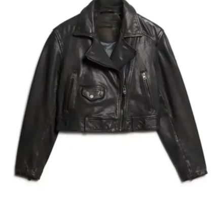 Women-Cropped-Biker-Leather-Jacket