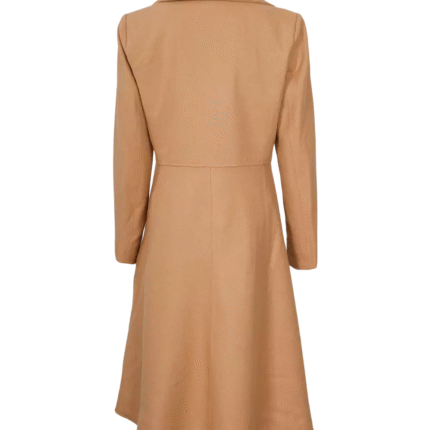 Women’s Beige Wool Coat – Double-Breasted 4