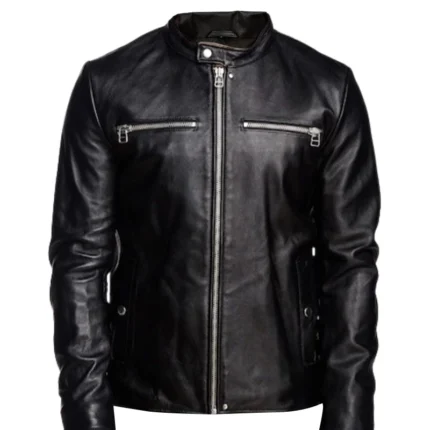 Men Detachable Black Hooded Jacket 1