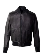 Men Fashion Black Bomber Jacket
