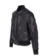 Men Fashion Black Bomber Jacket 2