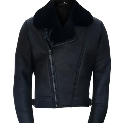Men's Aviator Leather Shearling-Jacket 01