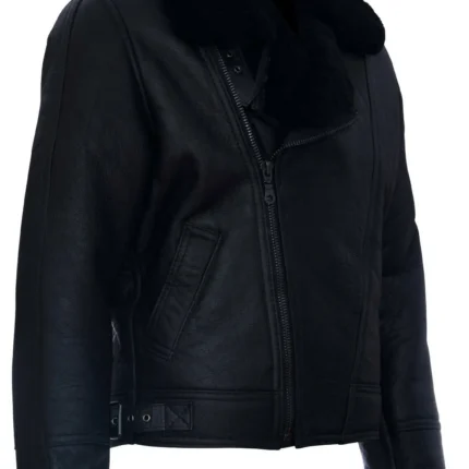 Men's Aviator Leather Shearling-Jacket 2