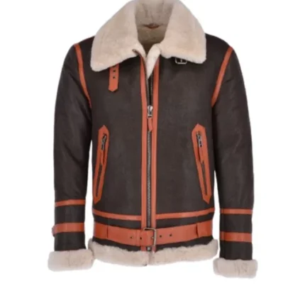 Men’s Aviator Shearling Bomber Jacket 1