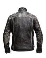 Mens Black Vintage Retro Distressed Antique Jacket 3