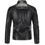 Women Black Leather Motorcycle Jacket 1