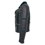Womens Real Sheepskin Aviator Jacket 2