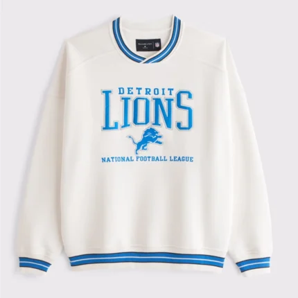 Abercrombie Detroit Lions Graphic Crew Sweatshirt For Unisex