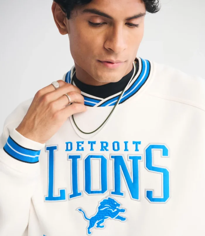 Unisex Abercrombie Detroit Lions Graphic Crew Sweatshirt