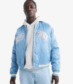 Abercrombie Detroit Lions Varsity Satin Jacket Unisex