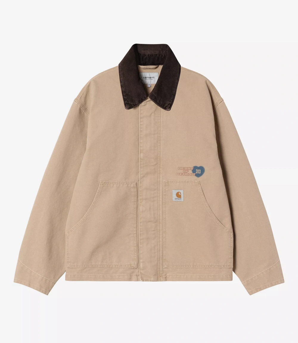 Carhartt OG Arcan Graphic Heart Of Detroit Jacket Unisex Carhartt OG Arcan Graphic Heart Of Detroit Jacket