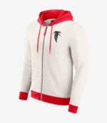 Unisex Fanatics Atlanta Falcons Distressed Graphics White Hoodie