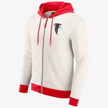 Unisex Fanatics Atlanta Falcons Distressed Graphics White Hoodie