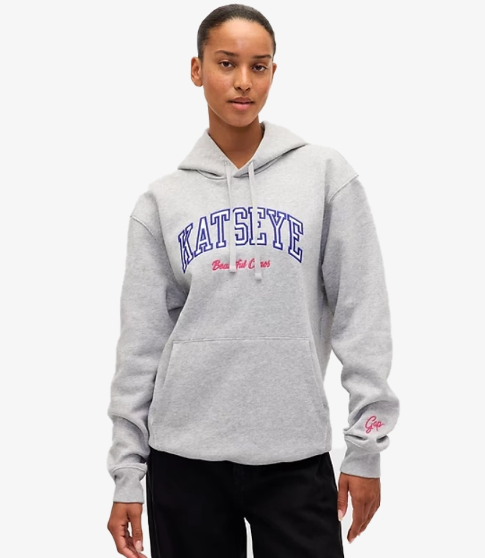 Gap KATSEYE Logo Relaxed Hoodie Gap KATSEYE Logo Relaxed Hoodie Unisex