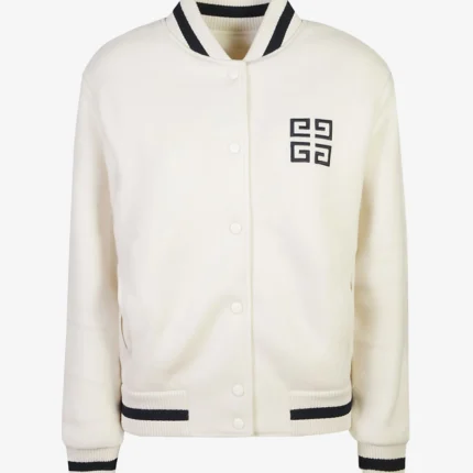 Unisex Givenchy Varsity 4G White bomber jacket