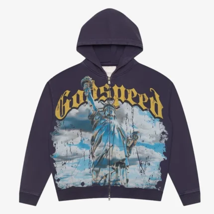 God Speed Chrome Liberty Zip Hoodie For Unisex