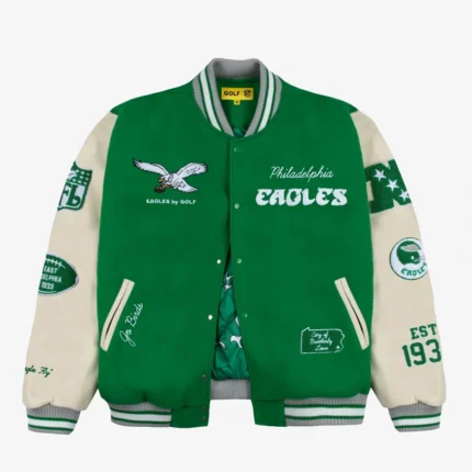 Golf Wang Eagles Letterman Varsity Jacket For Unisex