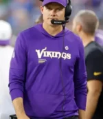 Kevin O’Connell Preseason 2025 Vikings Purple Hoodie For Unisex