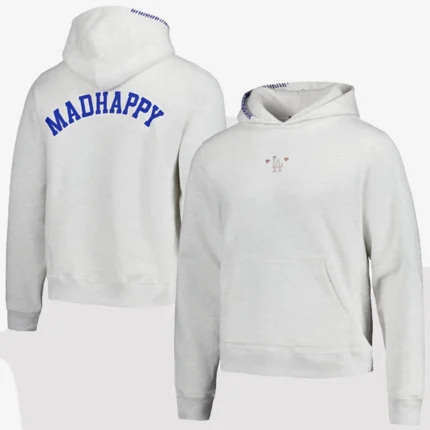 Unisex Los Angeles Dodgers Heather Gray Fleece Hoodie