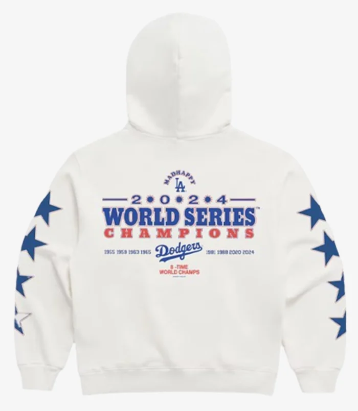 Los Angeles Dodgers Madhappy 2024 World Series Champions Star Pullover Hoodie