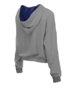 Womens Los Angeles Dodgers New Era Grey Crop Hoodie