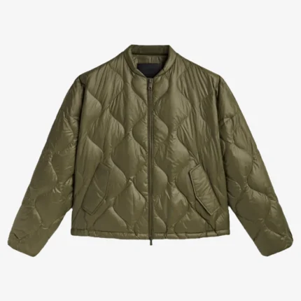 Massimo Dutti Quilted Bomber Jacket For Unisex