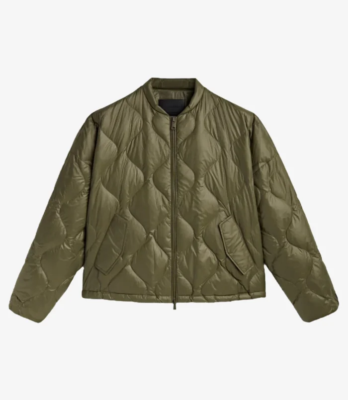 Massimo Dutti Quilted Bomber Jacket For Unisex