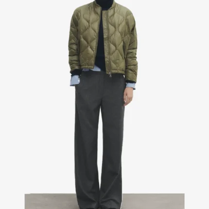 Massimo Dutti Quilted Bomber Jacket