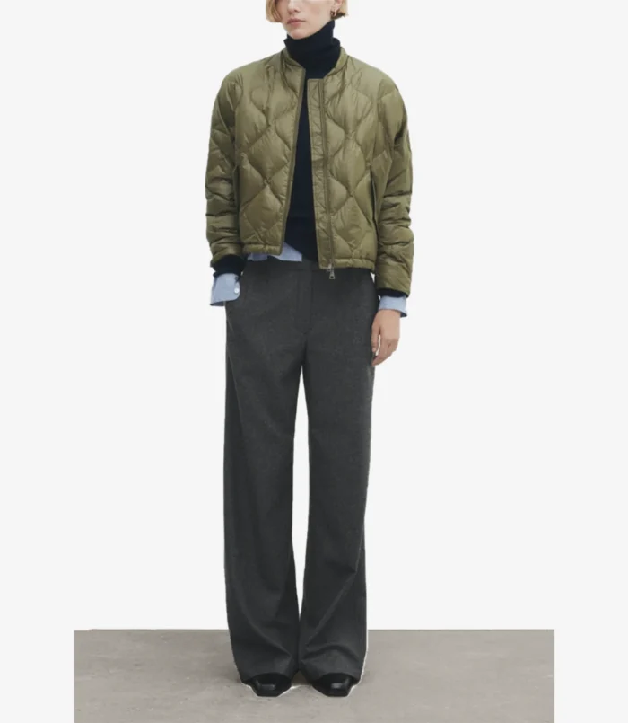 Massimo Dutti Quilted Bomber Jacket