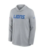 Men’s Nike Detroit Lions Sideline Pure Fury Performance Long Sleeve Hoodie T-Shirt