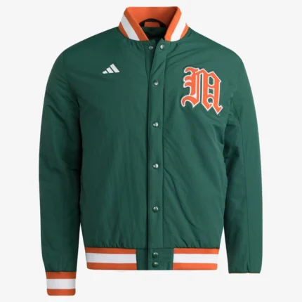 Miami Hurricanes Adidas Coaches Dugout Jacket For Unisex