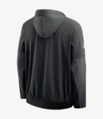 Nike Black Las Vegas Raiders Sideline Anorak Half-Zip Hoodie Jacket