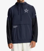 Nike Dallas Cowboys Sideline Alt Pack Anorak Hoodie Jacket For Unisex