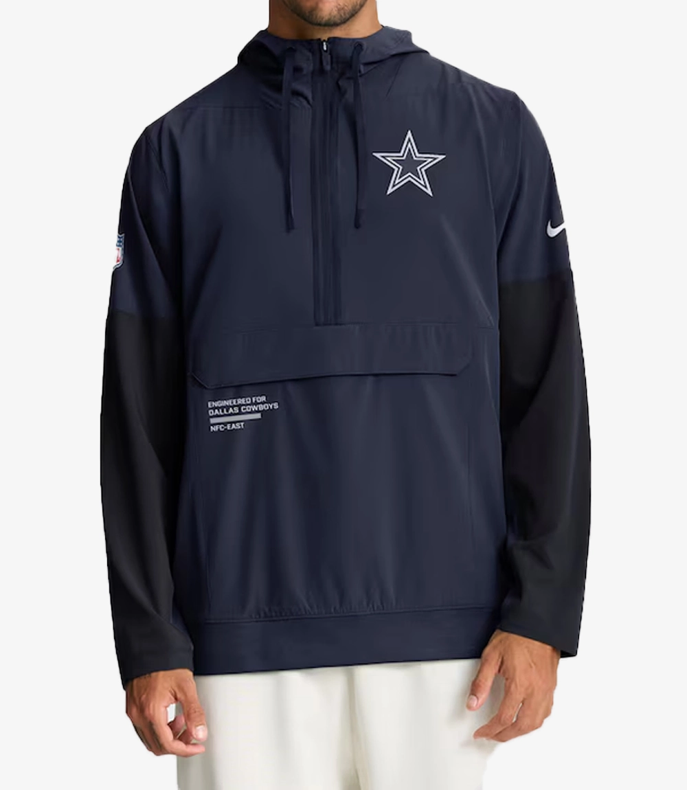 Nike Dallas Cowboys Sideline Alt Pack Anorak Hoodie Jacket Nike Dallas Cowboys Sideline Alt Pack Anorak Hoodie Jacket For Unisex