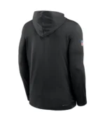 Men’s Nike Detroit Lions Sideline Pure Fury Performance Long Sleeve Hoodie T-Shirt Black