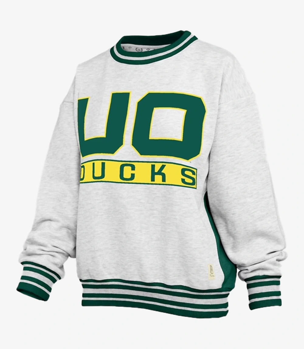 Oregon Ducks Pressbox Endzone Crewneck Fleece Sweatshirt Oregon Ducks Pressbox Endzone Crewneck Fleece Sweatshirt For Unisex