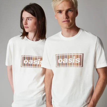 Paul Smith x Oasis Stripe Logo Fleece T-Shirt Unisex