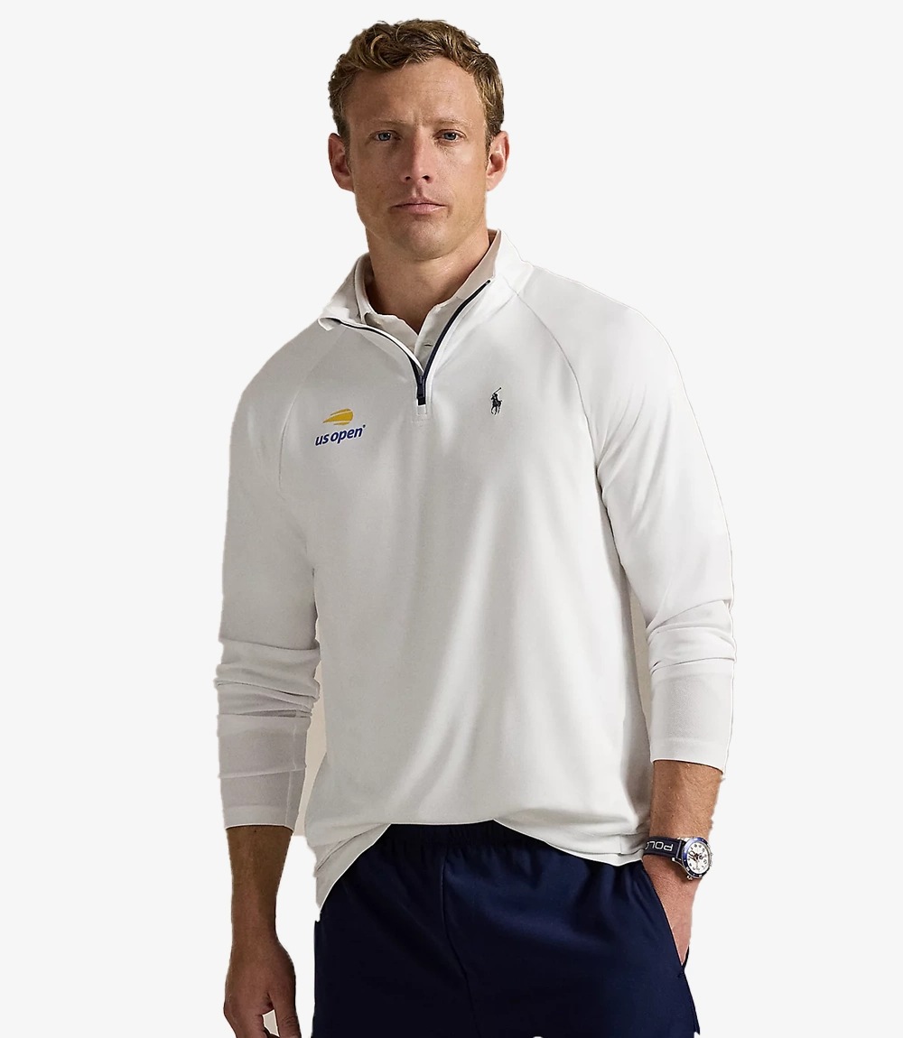 Polo Ralph Lauren US Open 20th Anniversary Halp-Zip White Sweatshirt Polo Ralph Lauren US Open 20th Anniversary Halp-Zip White Sweatshirt Unisex