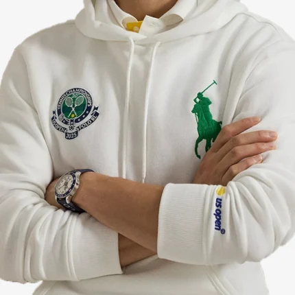 Polo Ralph Lauren Us Partnership 20TH Anniversary White Hoodie Unisex