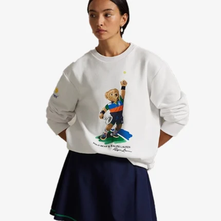 Ralph Lauren US Open Polo Bear Fleece Sweatshirt For Unisex