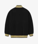 Unisex Rhude Quarter-Zip Varsity Pullover Black & Yellow Jacket