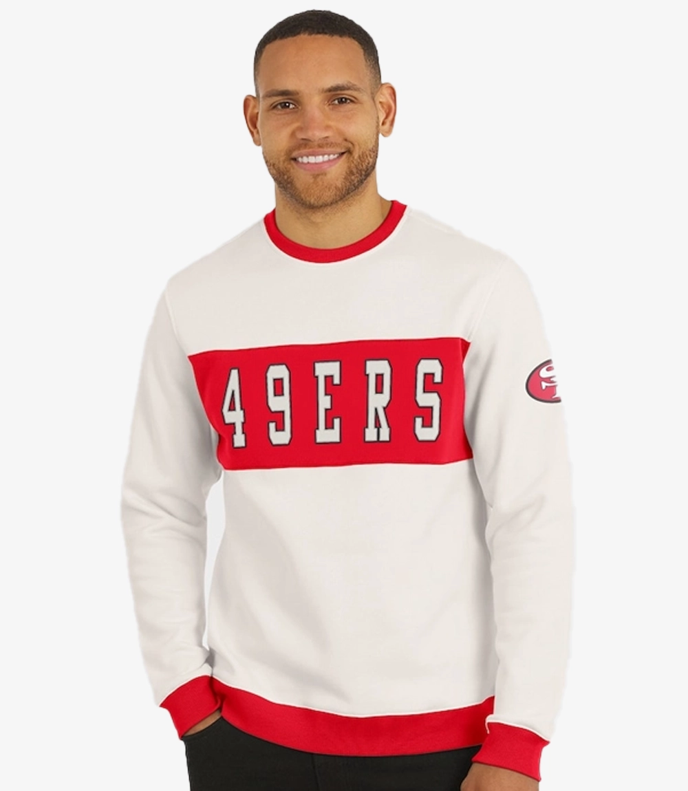 San Francisco 49ers Darius Rucker Colorblock Crewneck Sweatshirt San Francisco 49ers Darius Rucker Colorblock Crewneck Sweatshirt For Unisex