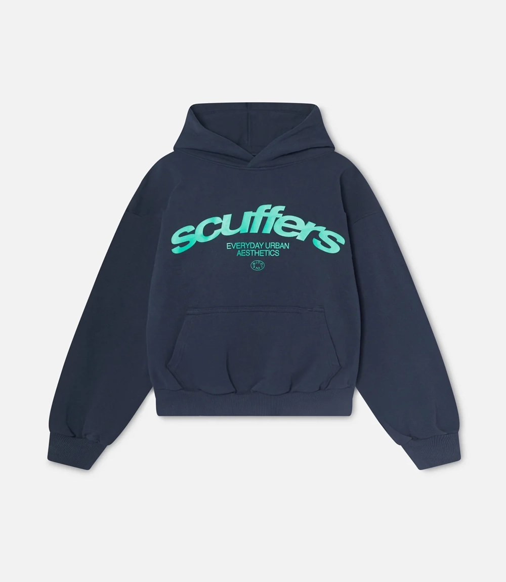 Scuffers Iconic Blue Pullover Hoodie Scuffers Iconic Blue Pullover Hoodie For Unisex