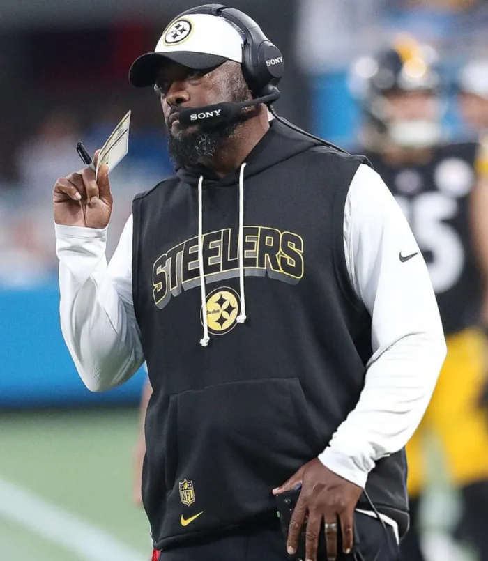 Steelers Sideline Sleeveless Mike Tomlin Hoodie For Unisex