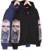 Unisex Supreme Michael Jackson Zip Up Hoodie