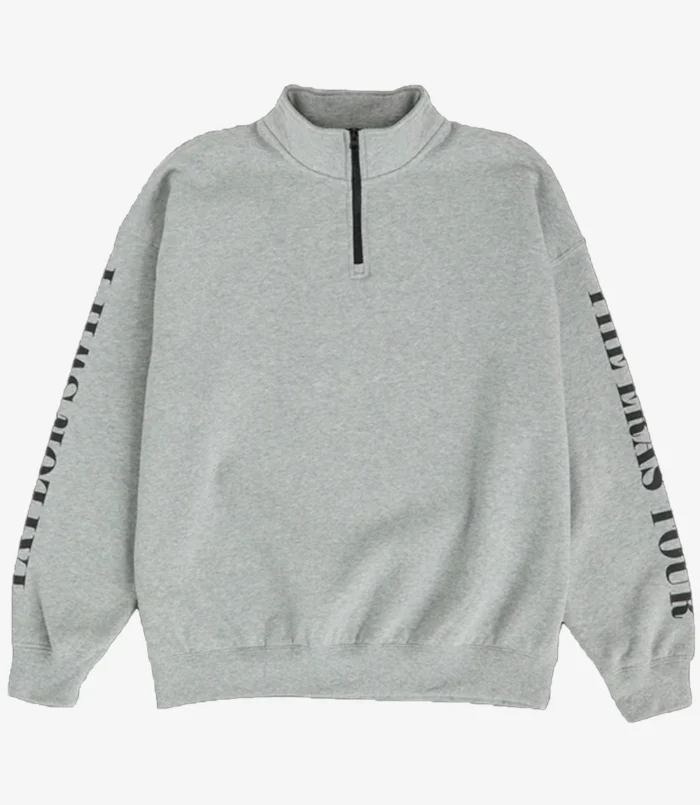 Taylor Swift The Eras Tour Gray Quarter Zip Sweatshirt For Unisex